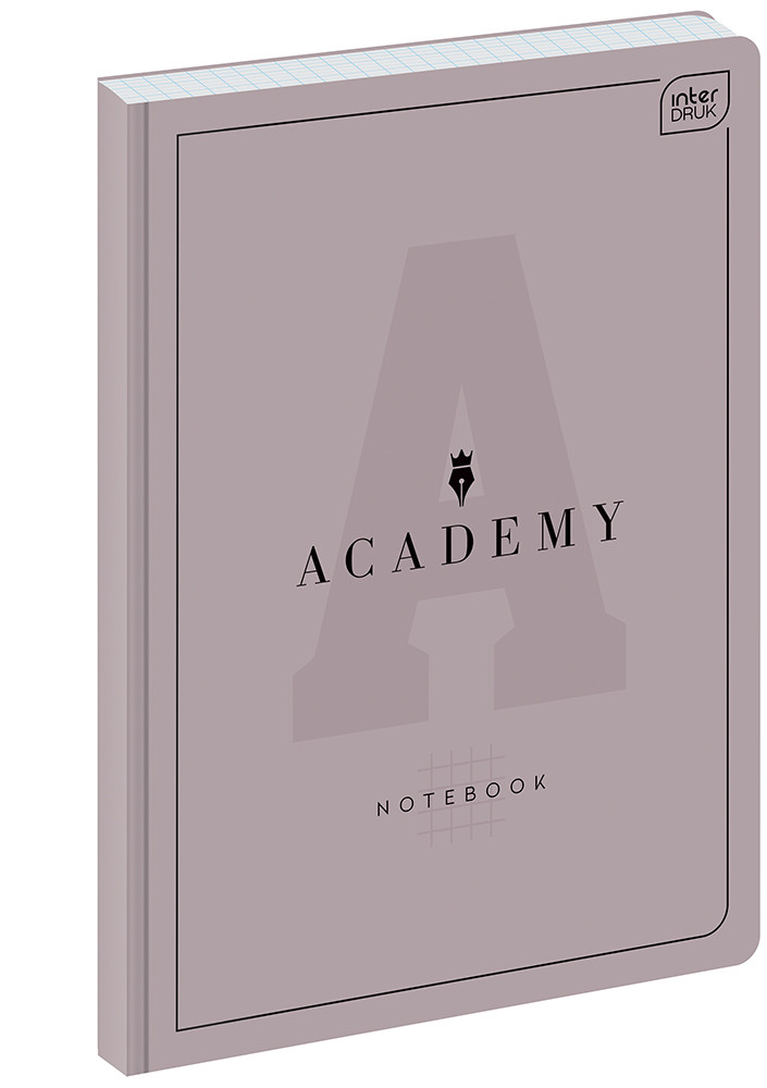 Brulion w kratkę A5, Academy, 96 kartek, Interdruk